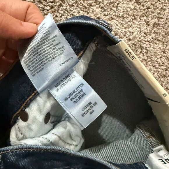 NWT Agolde Nico Boot High Rise Slim Boot Jeans Size 23 Soft Stretch‎ - Picture 2 of 9